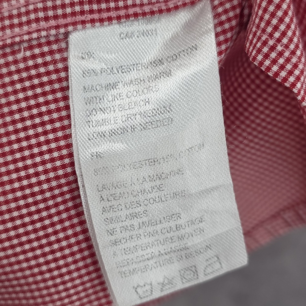 Chick-Fil-A Team Style Oobe Red Gingham Short Sleeve Button Down Shirt 2XL - Picture 9 of 10
